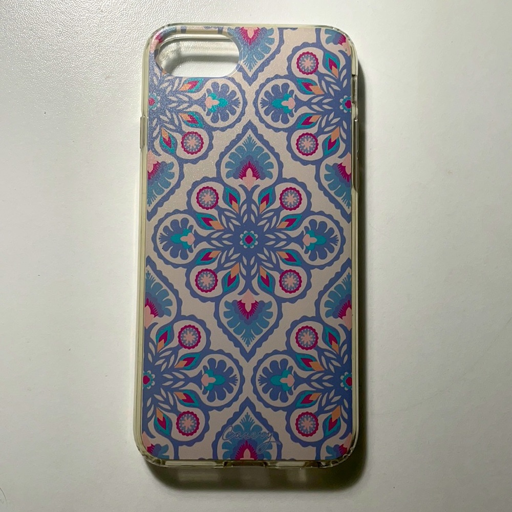 Casery boho pattern pink purple iPhone 6 7 8 case
